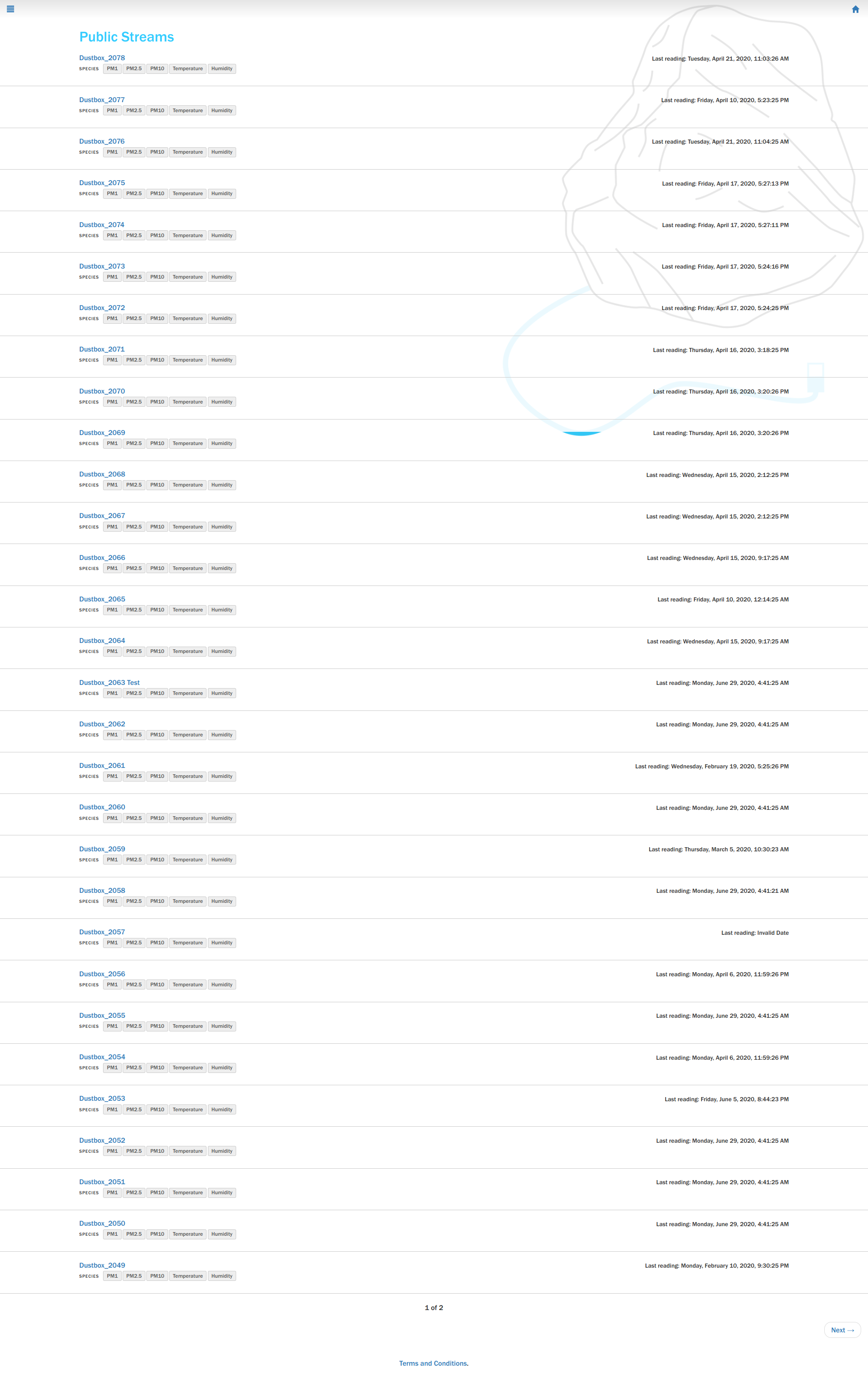 Dustbox Data Streams